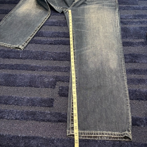 BKE 38R Relaxed Fit Dark Blue Jeans flap back pockets 31 inseam - Picture 9 of 10